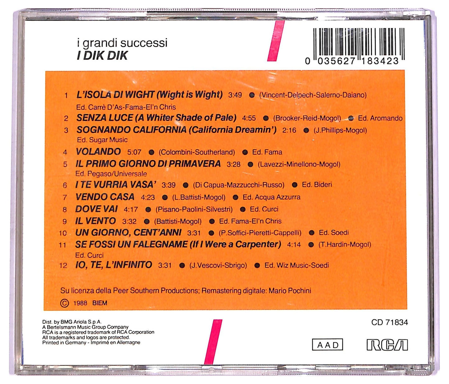 EBOND I Dik Dik - i grandi successi CD CD070235