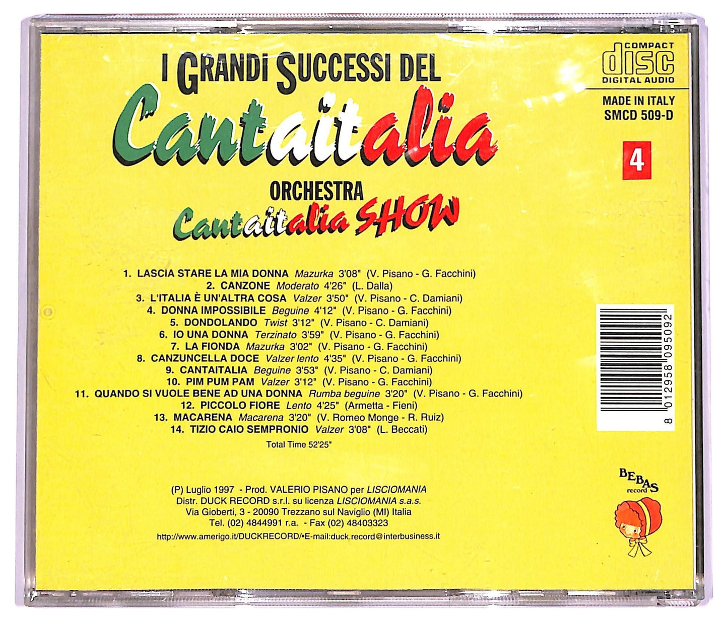 EBOND Various - I Grandi Successi del Cantaitalia vol.4 CD CD070238