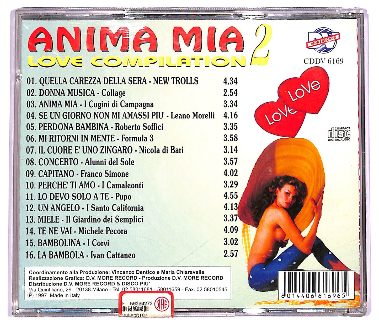EBOND Various - Anima Mia 2 - Love Compilation CD CD070239