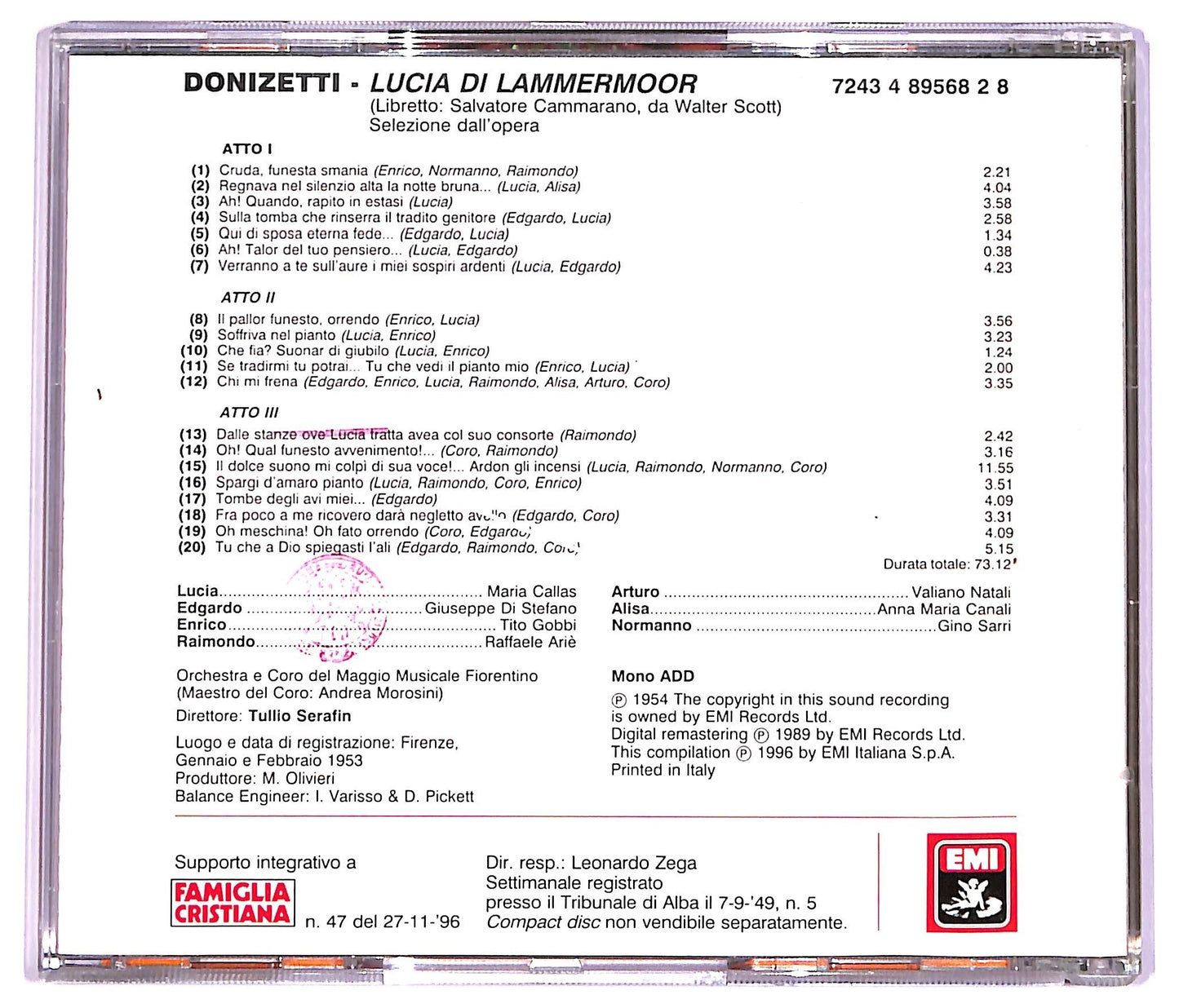 EBOND Gaetano Donizetti - Lucia Di Lammermoor (Le Pagine Piu Belle) CD CD070256