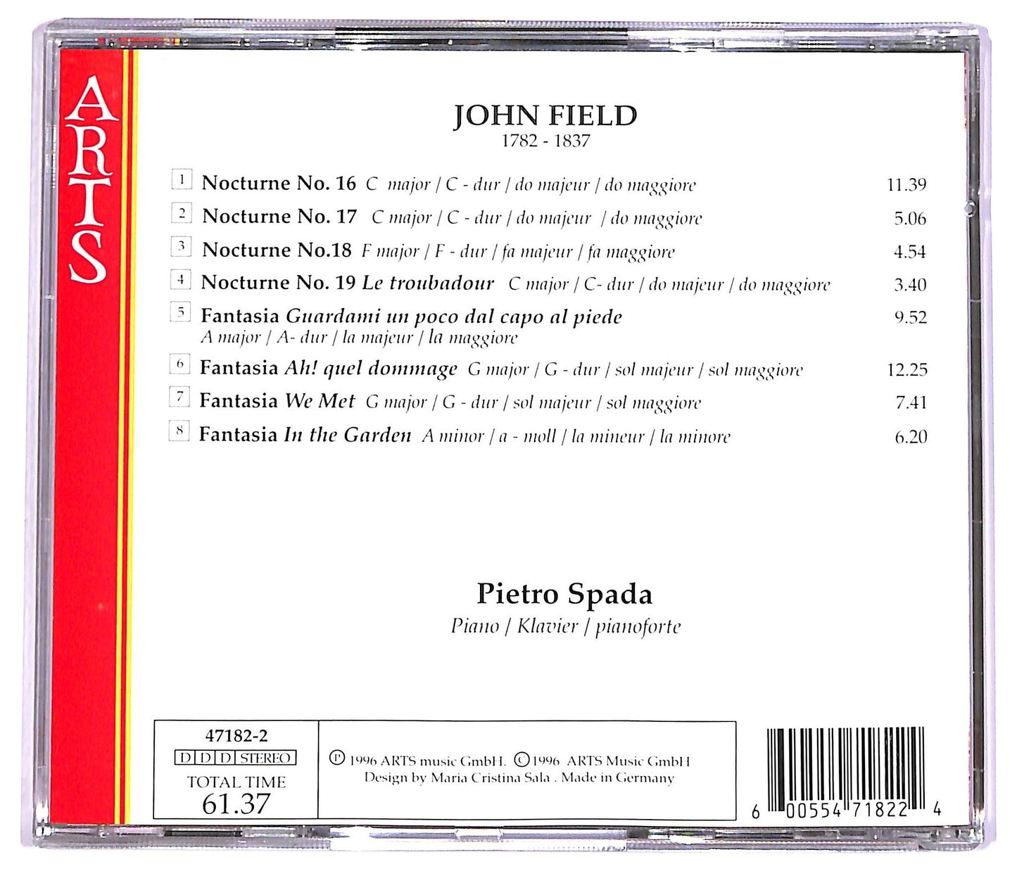 EBOND John Field Pietro Spada - Complete Piano Music Vol. 5 CD CD070427