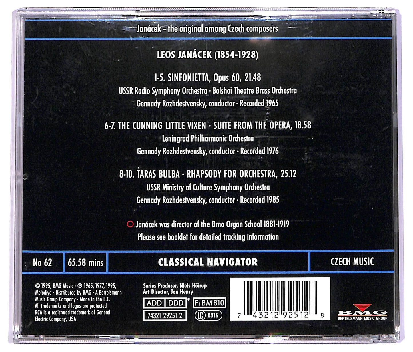 EBOND Janacek - Sinfonietta Taras Bulba CD CD070436