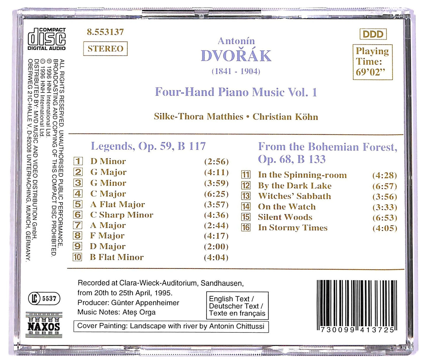 EBOND Dvořak - Four-Hand Piano Music Vol. 1 CD CD070451