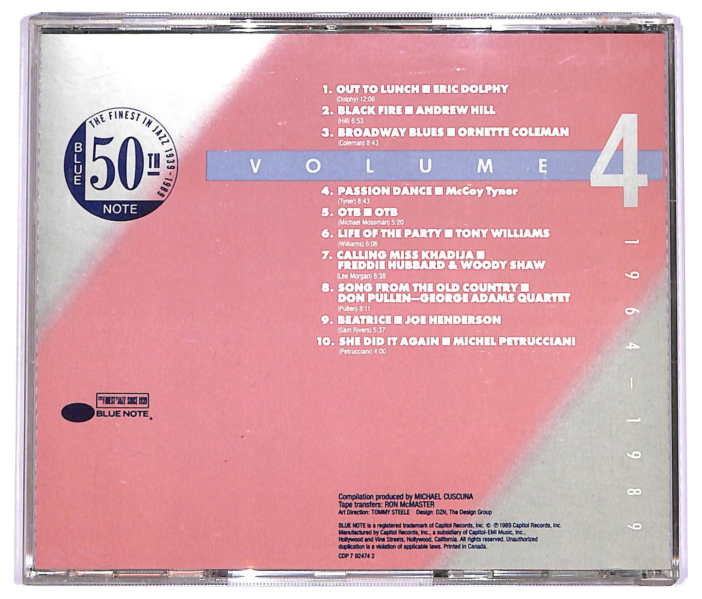 EBOND Various - Blue Note 50th Anniversary Collection Volume 4 1964-1989 - Outside In CD CD070508