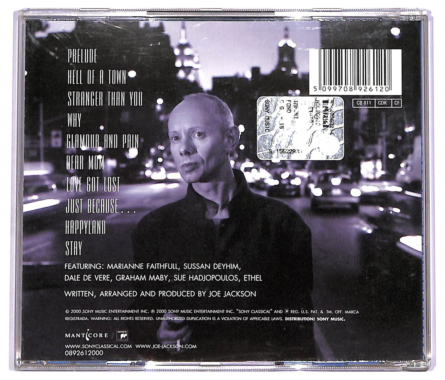 EBOND Joe Jackson - Night And Day II CD CD070614