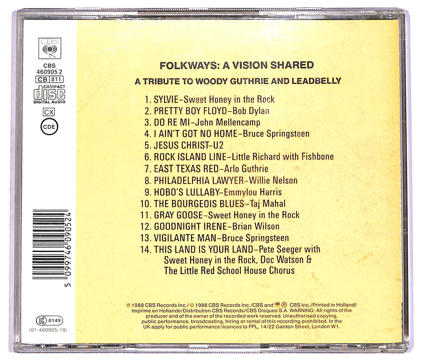 EBOND Various - Folkways: A Vision Shared (A Tribute To Woody Guthrie And Leadbelly) CD CD070633