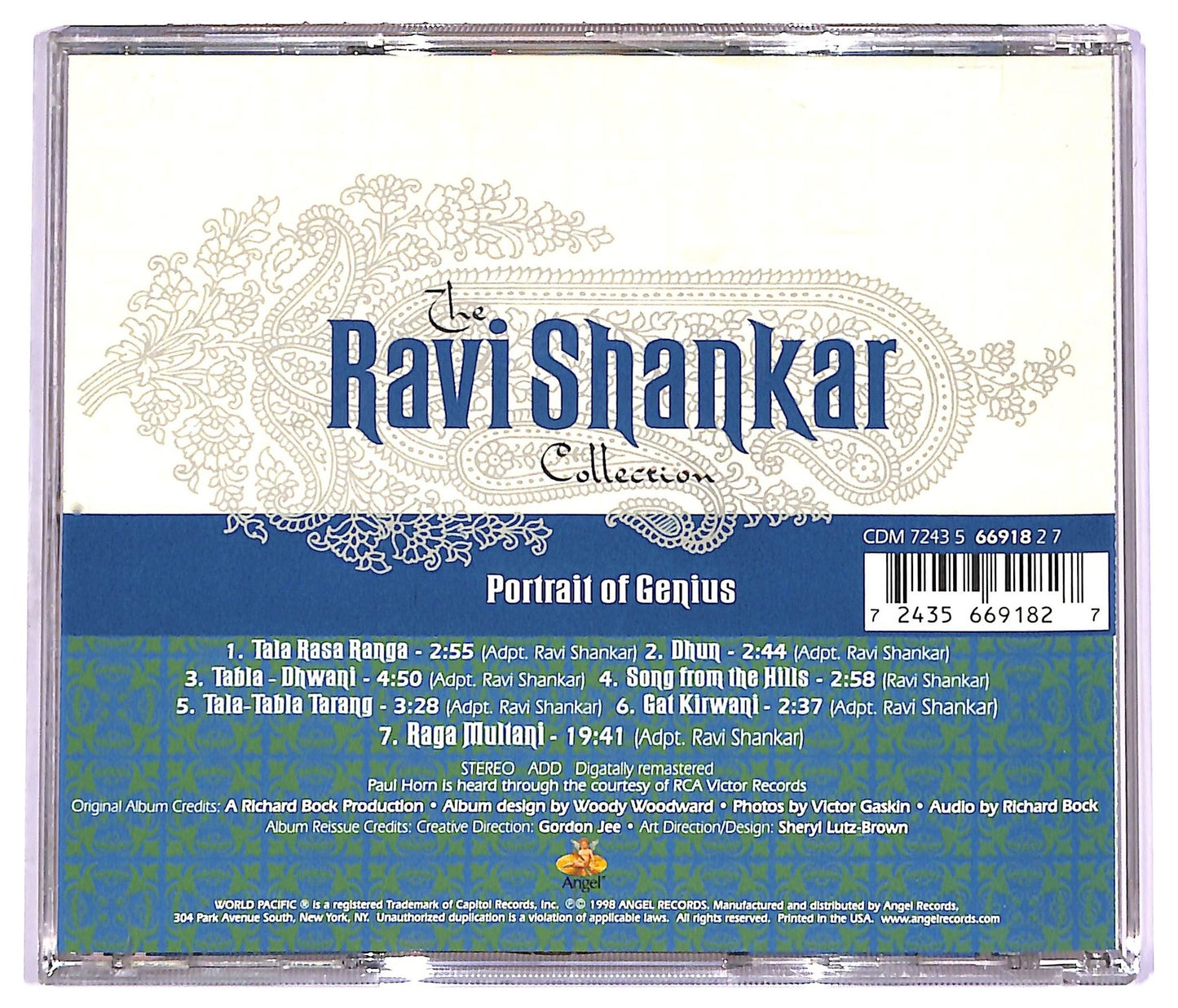 EBOND Ravi Shankar - Portrait Of Genius CD CD070655