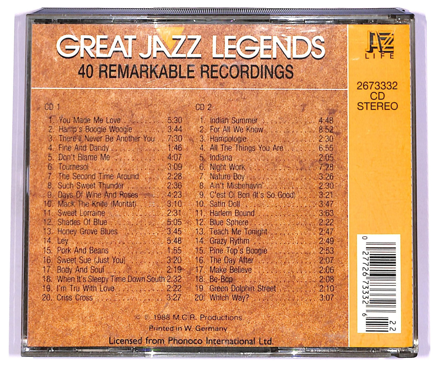 EBOND Various - Great Jazz Legends (40 Remarkable Recordings) CD CD070712