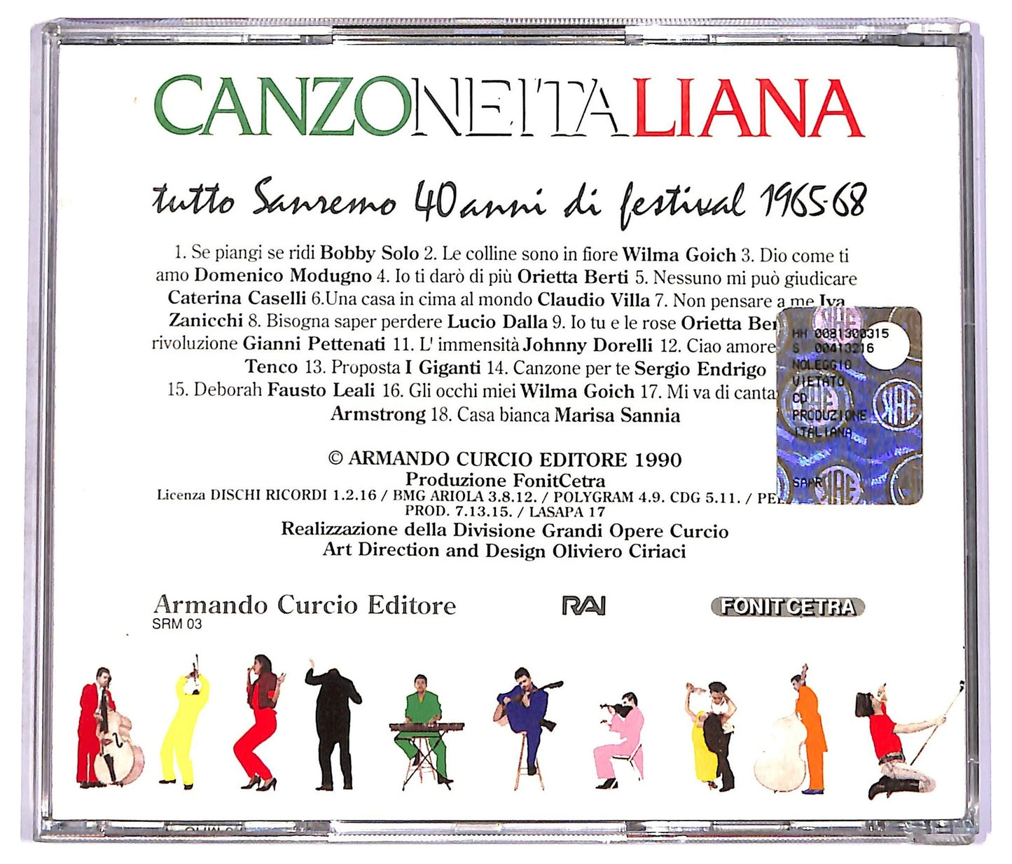 EBOND Various - Canzoneitaliana Tutto Sanremo 40 Anni Di Festival 1965-68 CD CD070749