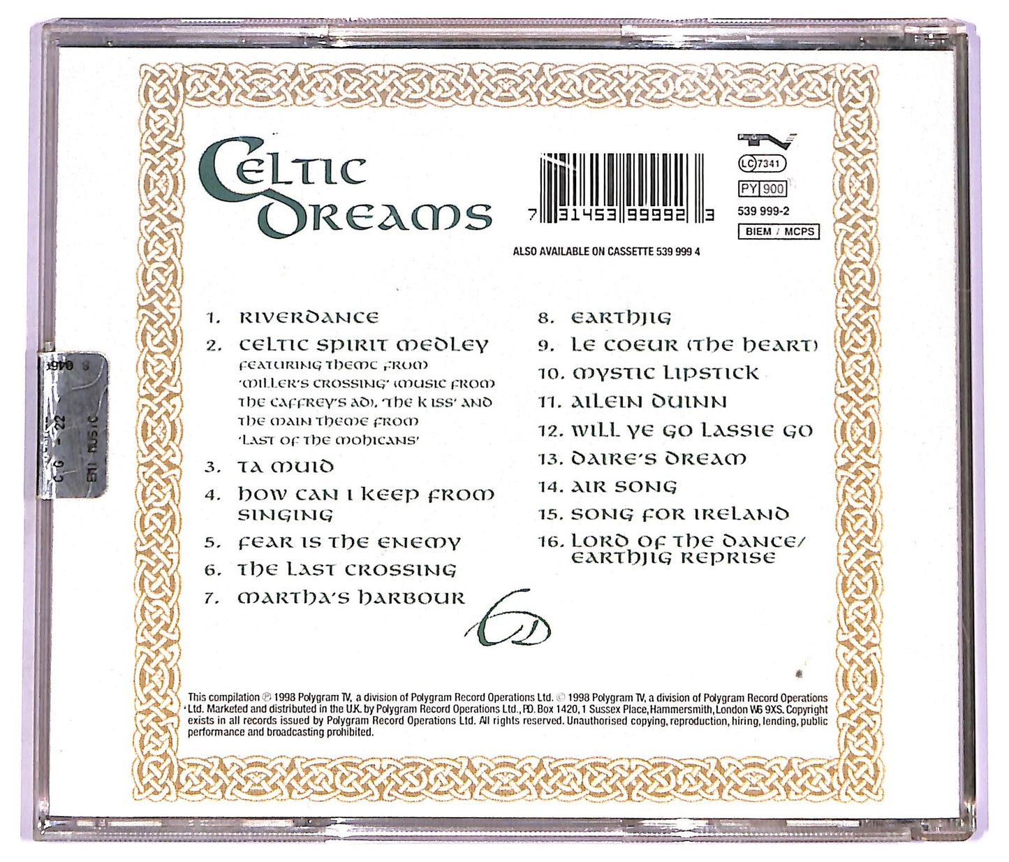 EBOND Celtic Spirit - Celtic Dreams CD CD070815