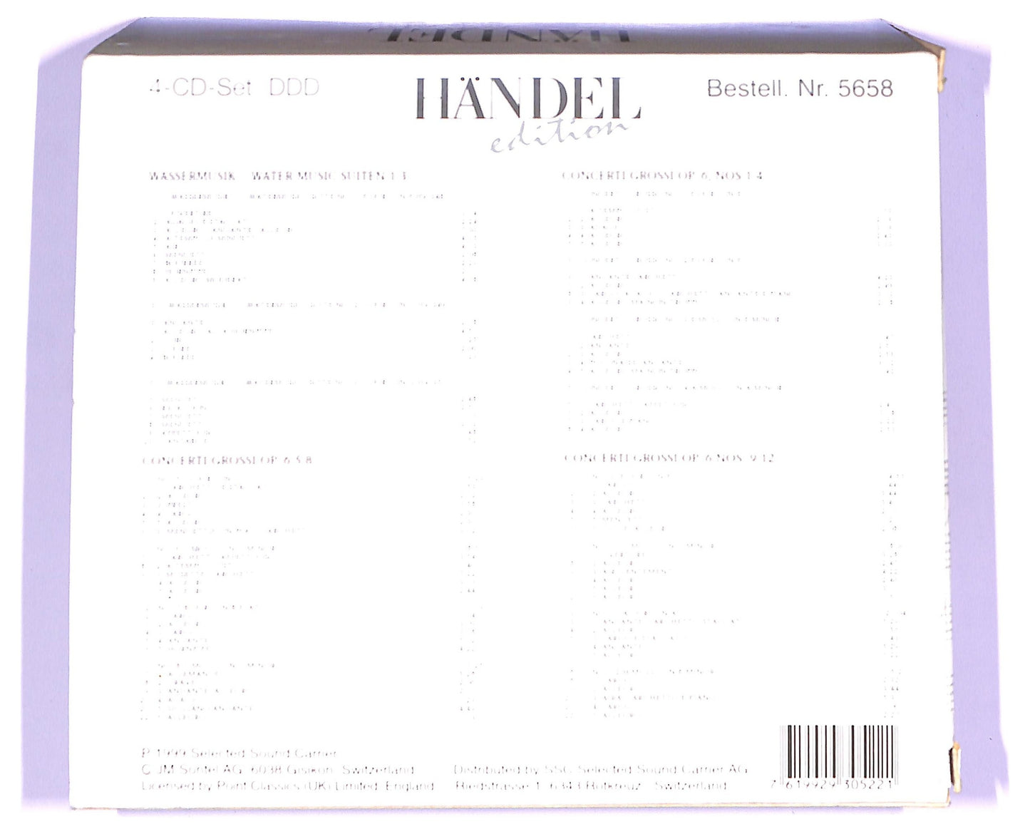 EBOND Handel - Handel Limited Edition CD CD070826
