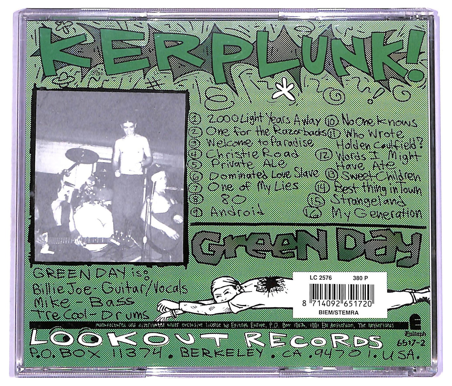 EBOND Green Day - Kerplunk! CD CD070851