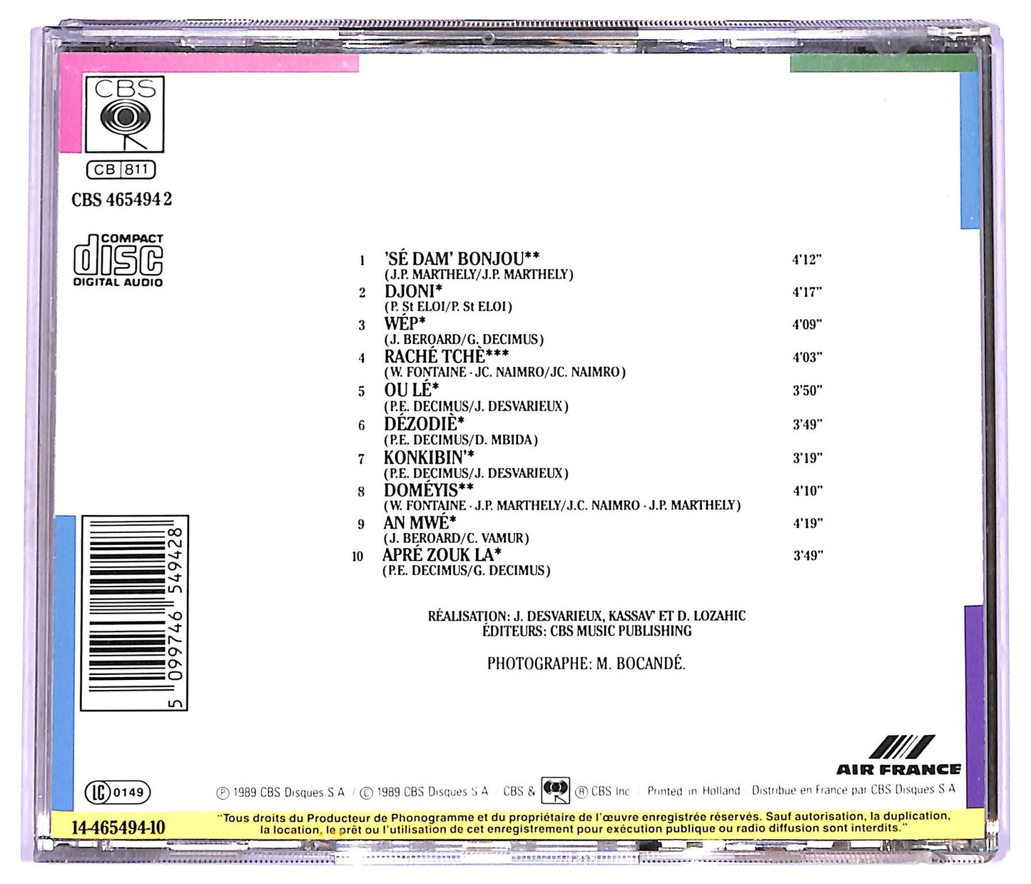 EBOND Kassav' - Majestik Zouk CD CD070854