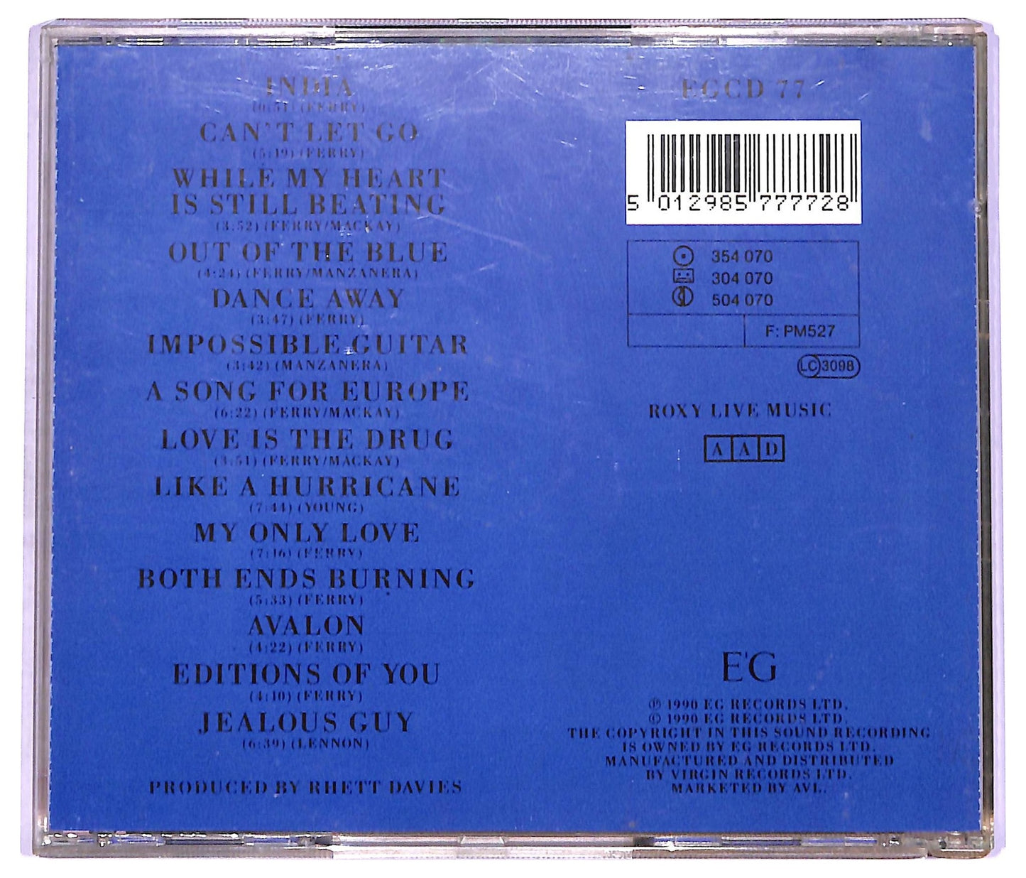 EBOND Roxy Music - Heart Still Beating CD CD070910