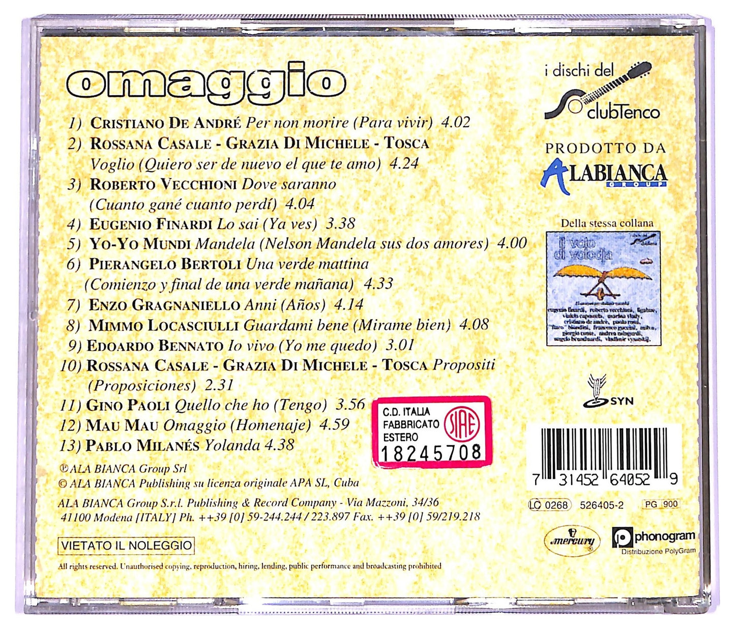 EBOND Various - Omaggio CD CD070928