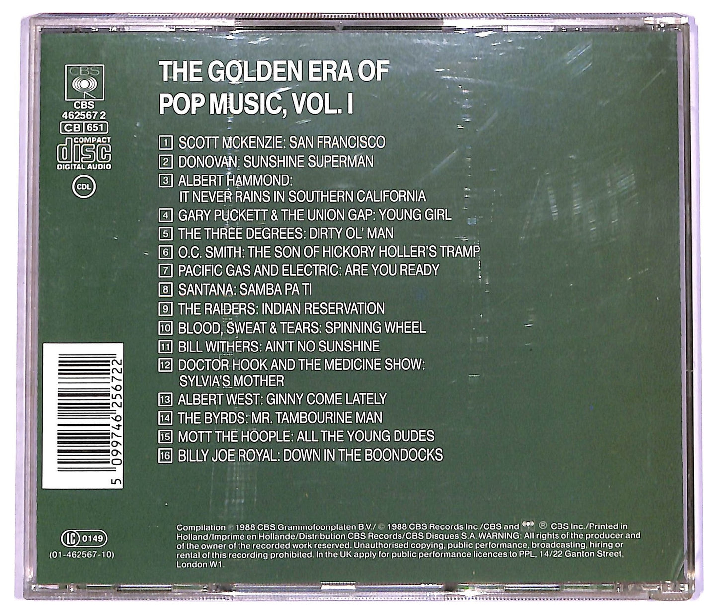EBOND Various - The Golden Era Of Pop Music, Vol. I CD CD070938