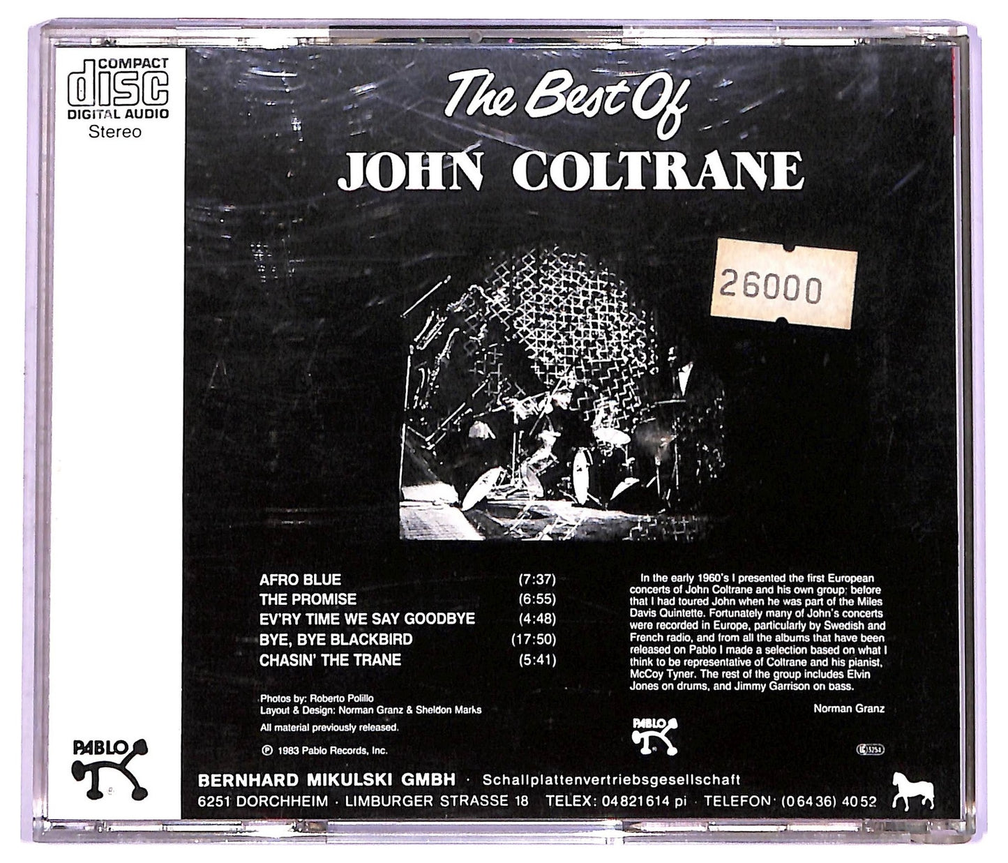 EBOND John Coltrane - The Best Of John Coltrane CD CD071107