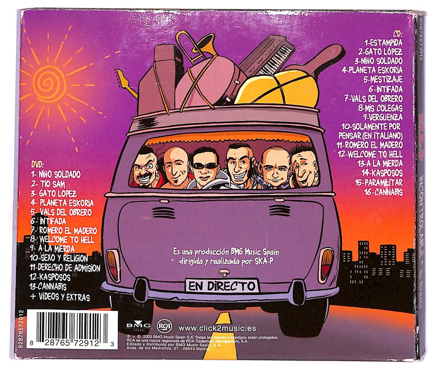 EBOND Ska-P - Incontrolable En Directo CD CD071141