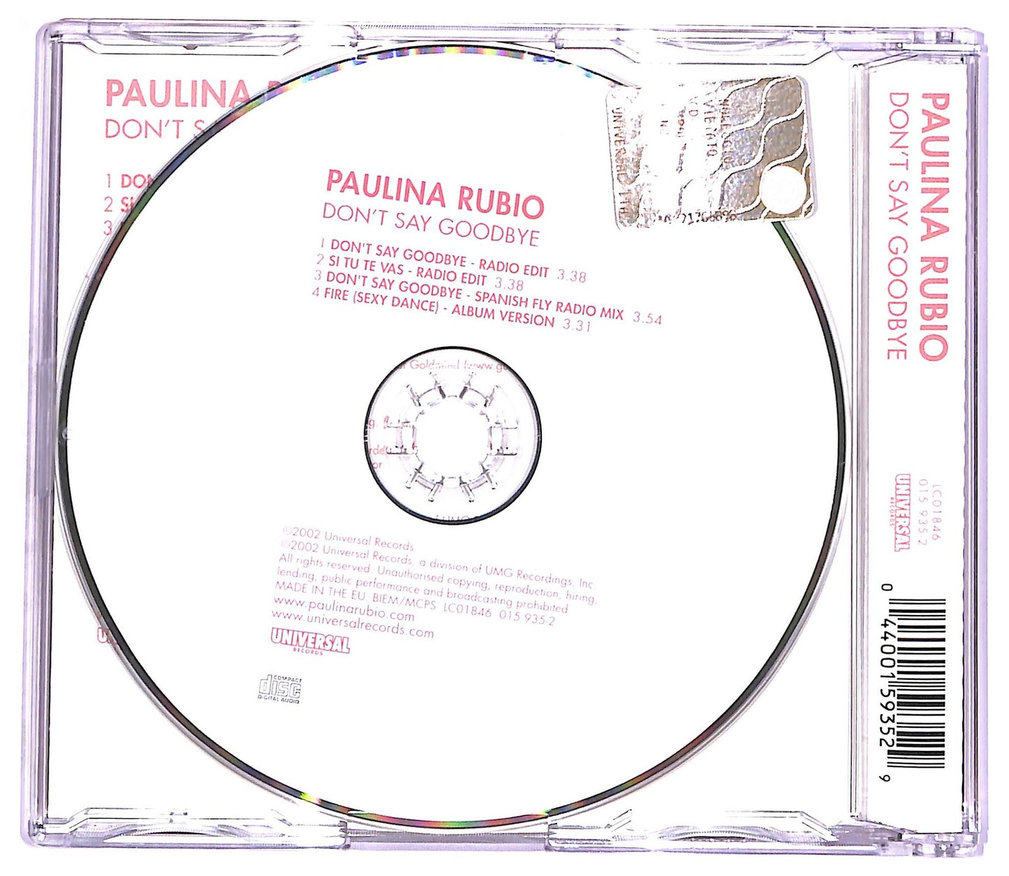 EBOND Paulina Rubio - Don't Say Goodbye CD CD071156
