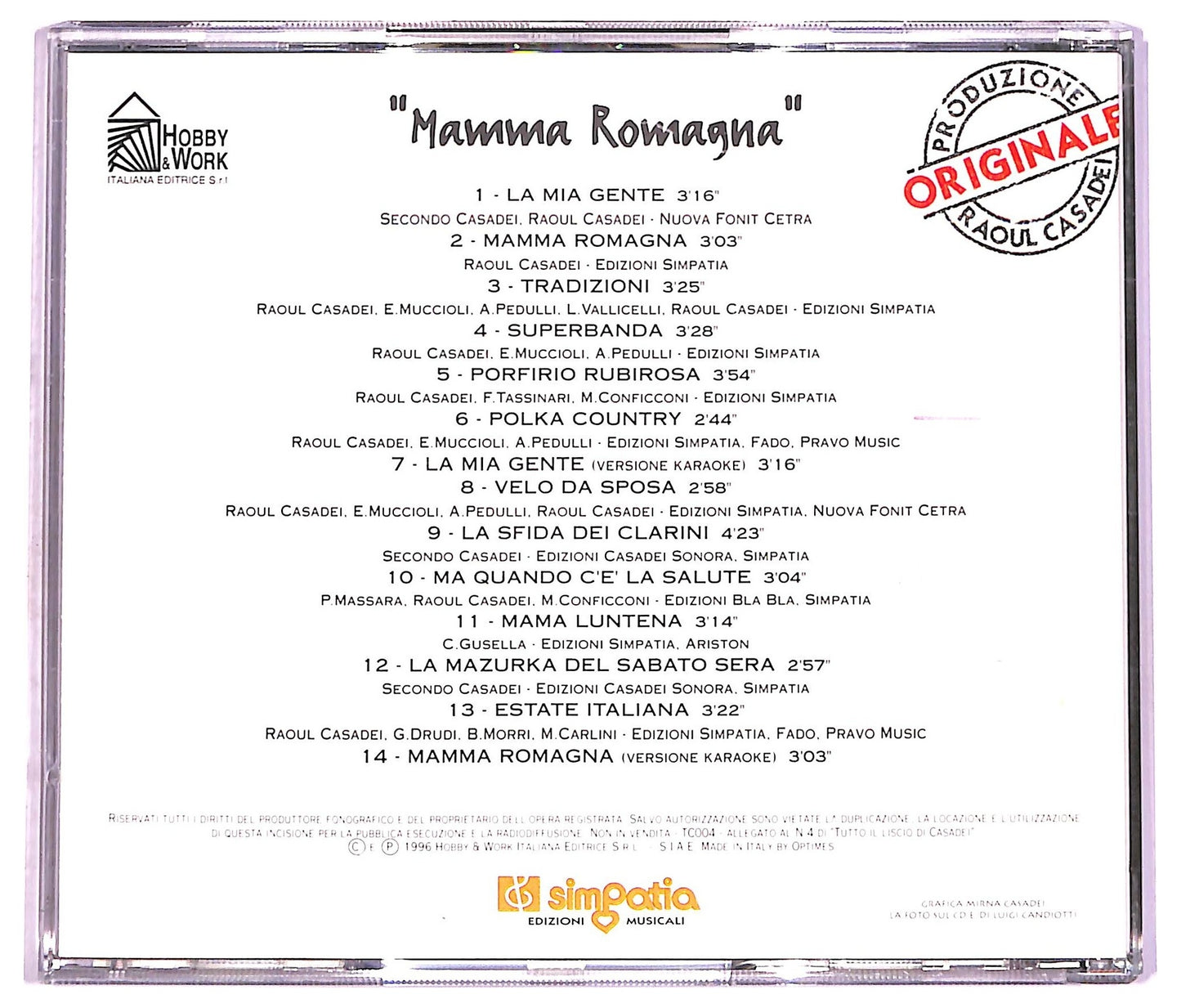 EBOND Raoul Casadei - Tutto Il Liscio DI Casadei Vol. 4 'Mamma Romagna' CD CD071231