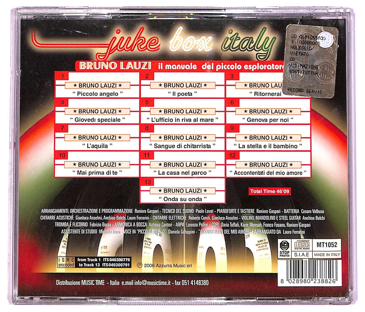 EBOND Bruno Lauzi - Il Manuale Del Piccolo Esploratore CD CD071251