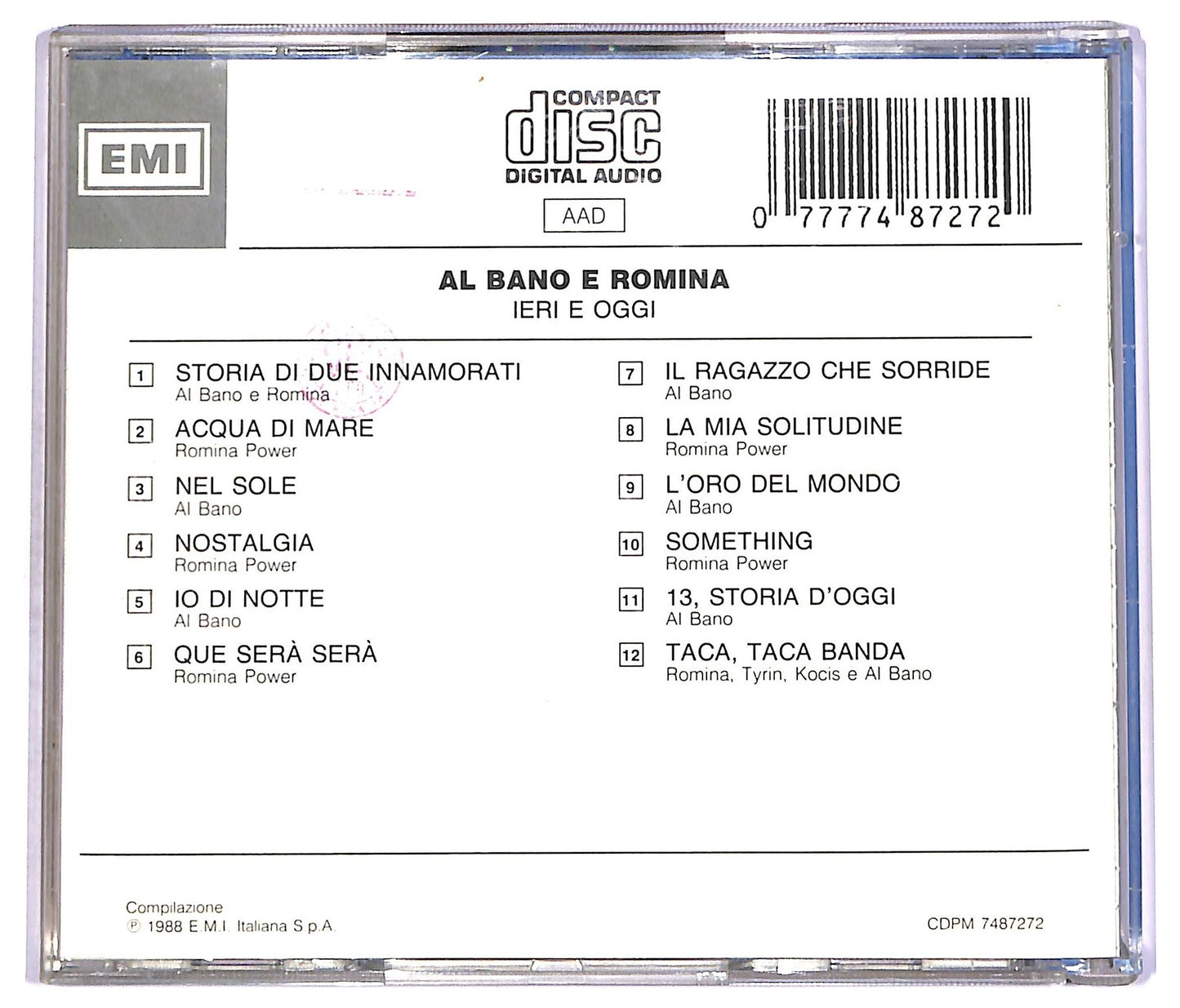 EBOND ALbano & Romina - Ieri e Oggi CD CD071257