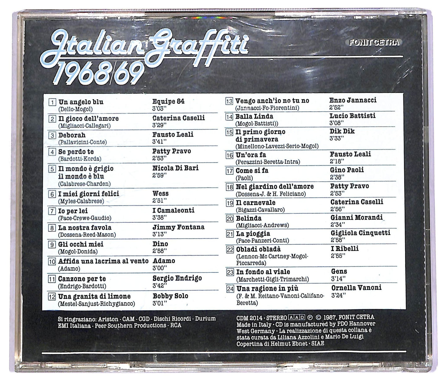 EBOND Various - Italian Graffiti 1968/69 CD CD071333