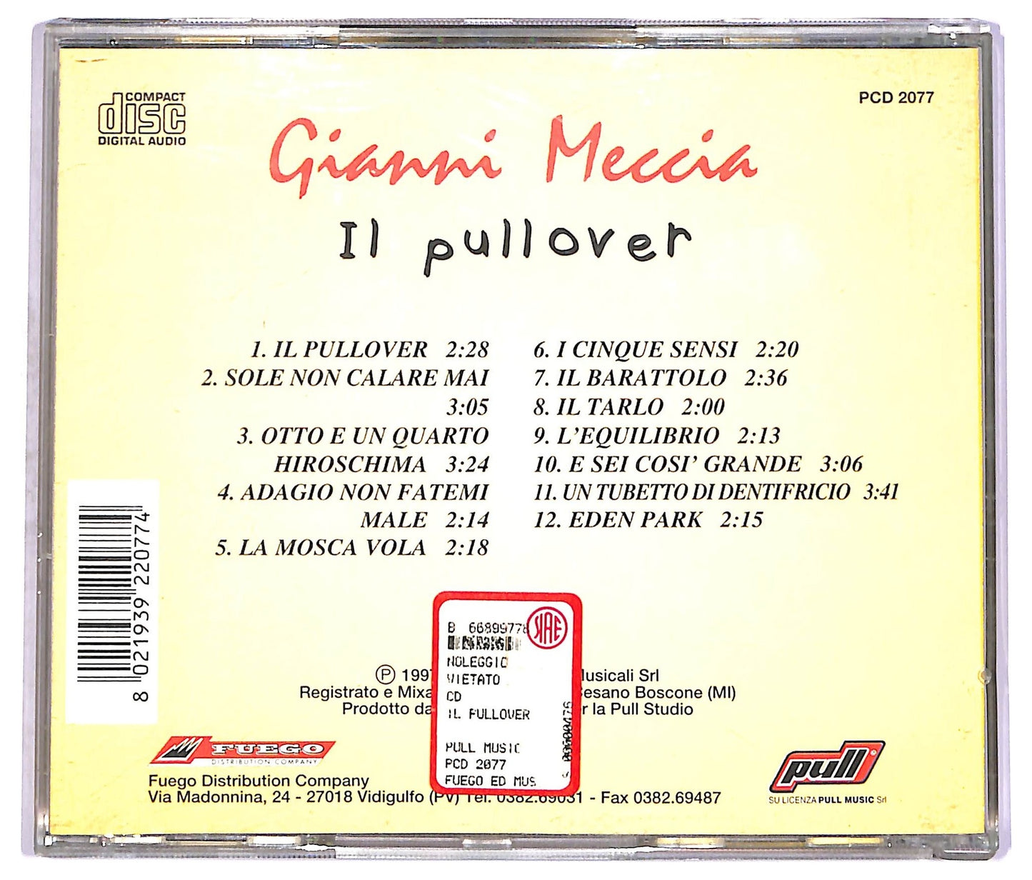 EBOND Gianni MecciaGianni Meccia - Il Pullover CD CD071337
