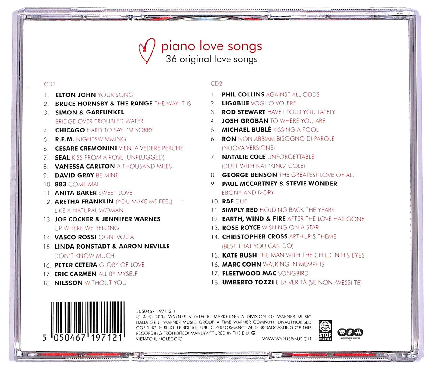 EBOND Various - Piano Love Songs CD CD071352