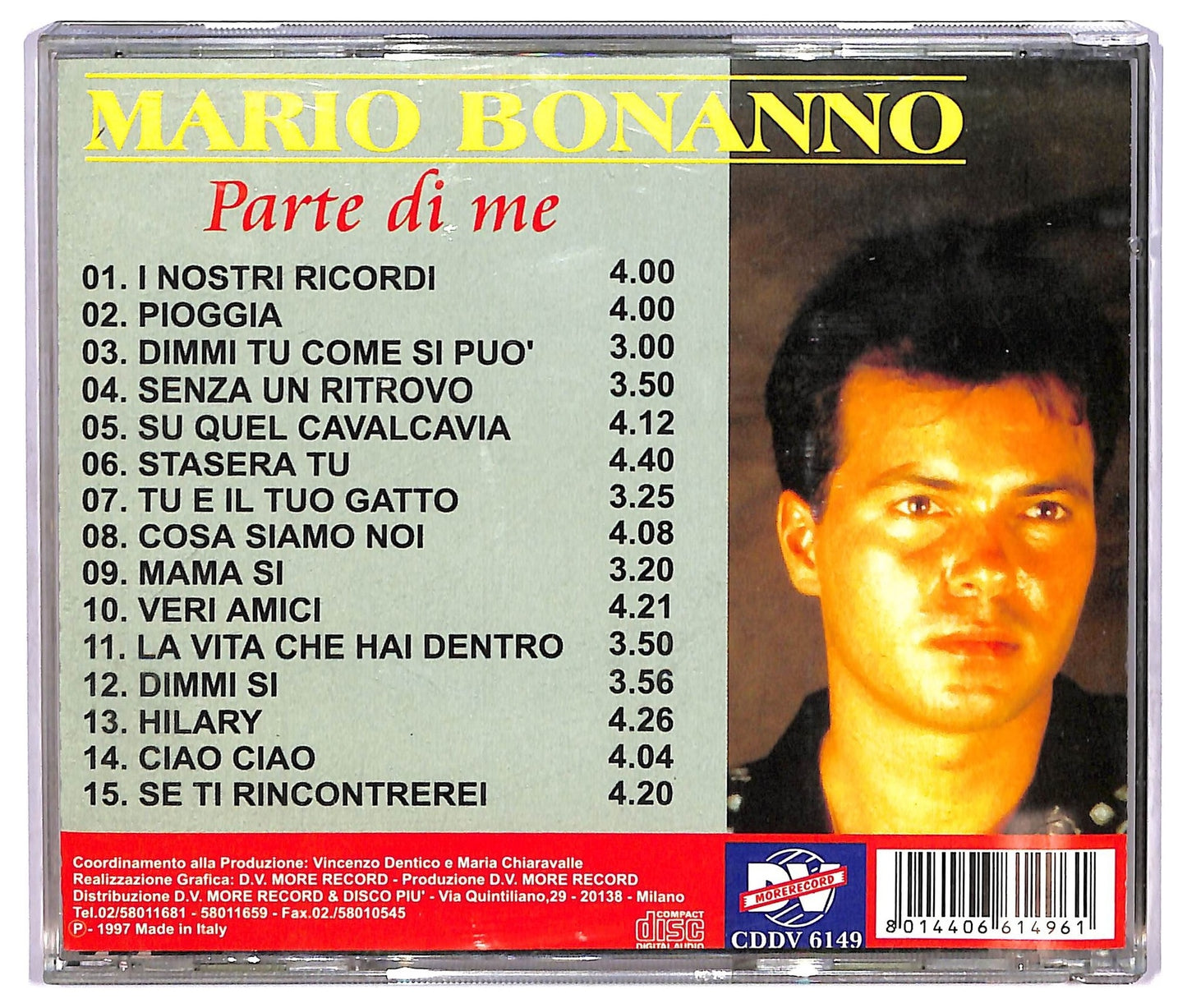 EBOND Mario Bonanno - Parte di me CD CD071532