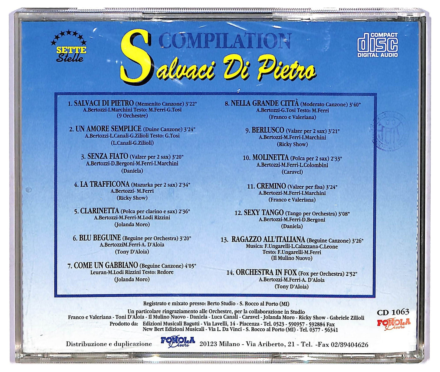 EBOND Various - Compilation - Salvaci Di Pietro CD CD071541