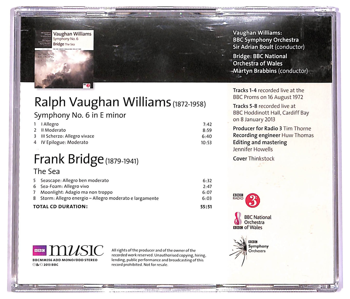 EBOND Vaughan Williams - Symphony No. 6 The Sea CD CD071656