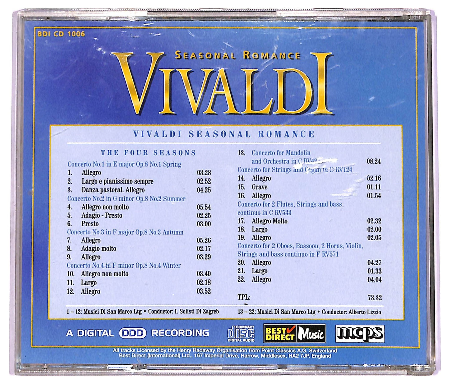 EBOND Vivaldi - Seasonal Romance CD CD071659