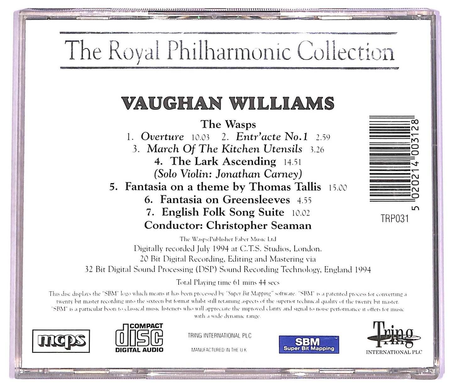 EBOND The Royal Philharmonic Orchestra - Vaughan Williams CD CD071706