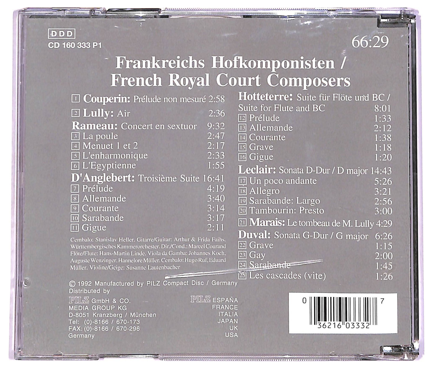 EBOND Frankreichs Hofkomponisten - French Royal Court Composers CD CD071708