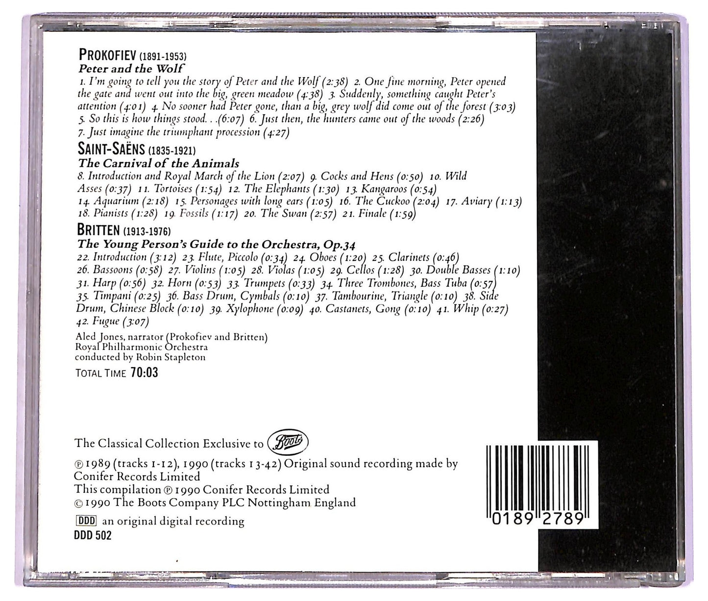 EBOND Sergei Prokofiev - Peter And The Wolf CD CD071711