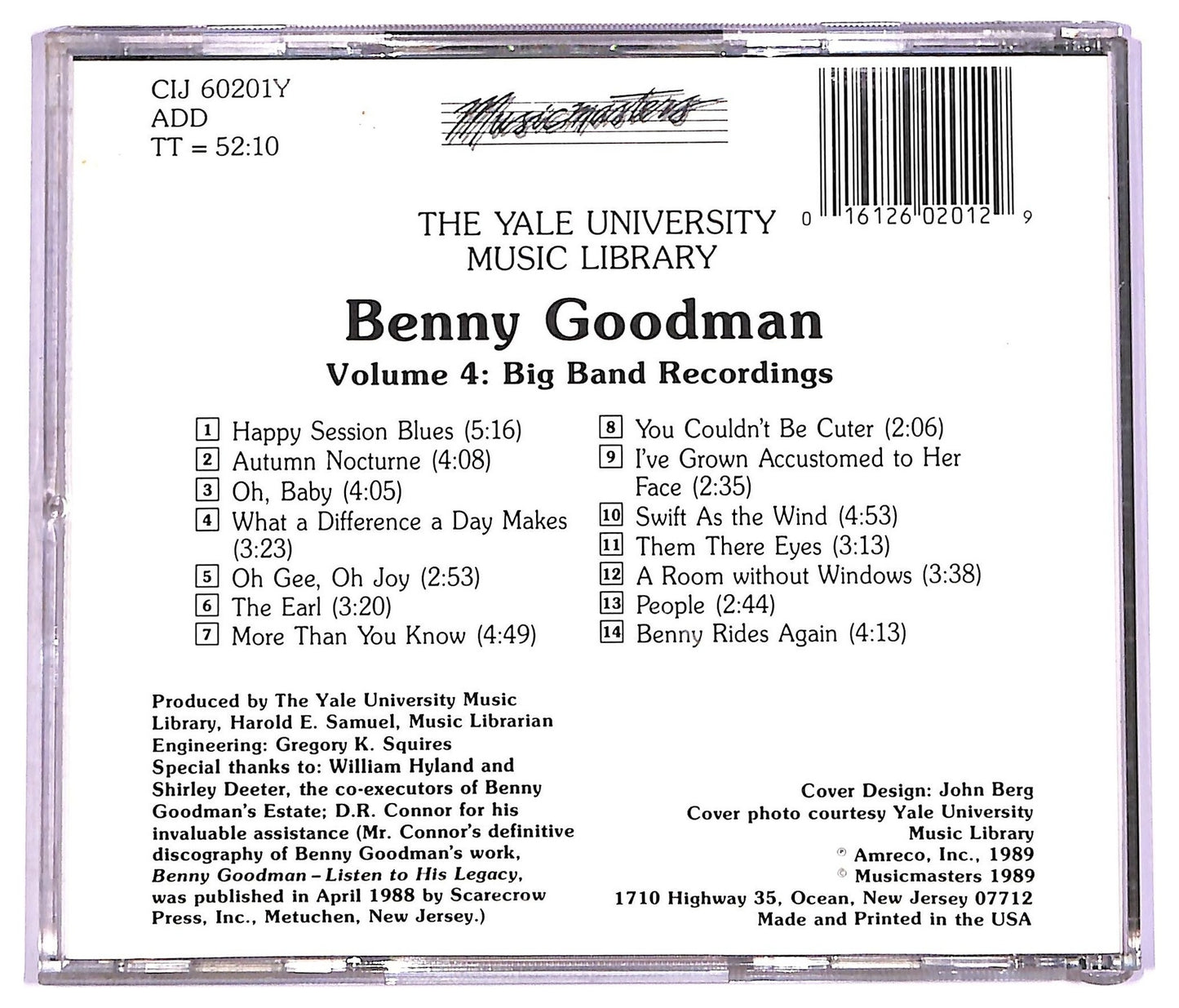 EBOND Benny Goodman - Volume 4 Big Band Recordings CD CD071818