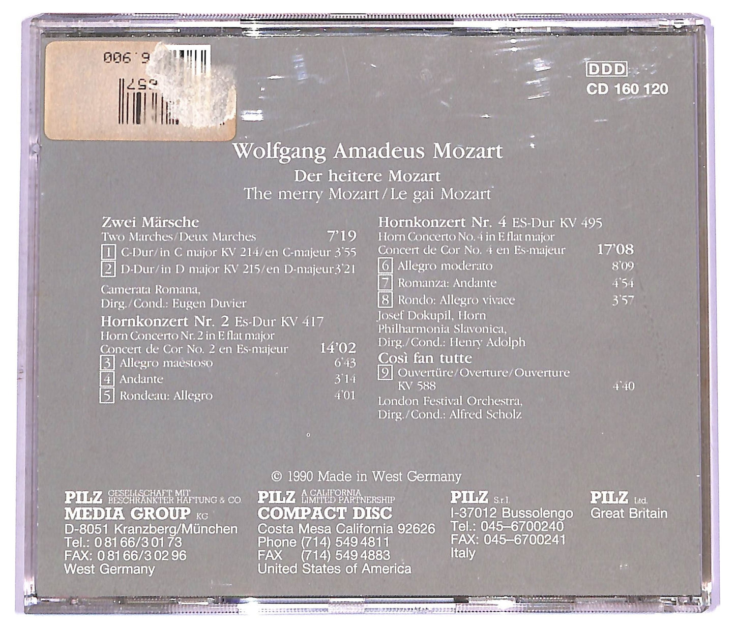 EBOND Wolfgang Amadeus Mozart - Der Heitere Mozart CD CD071828