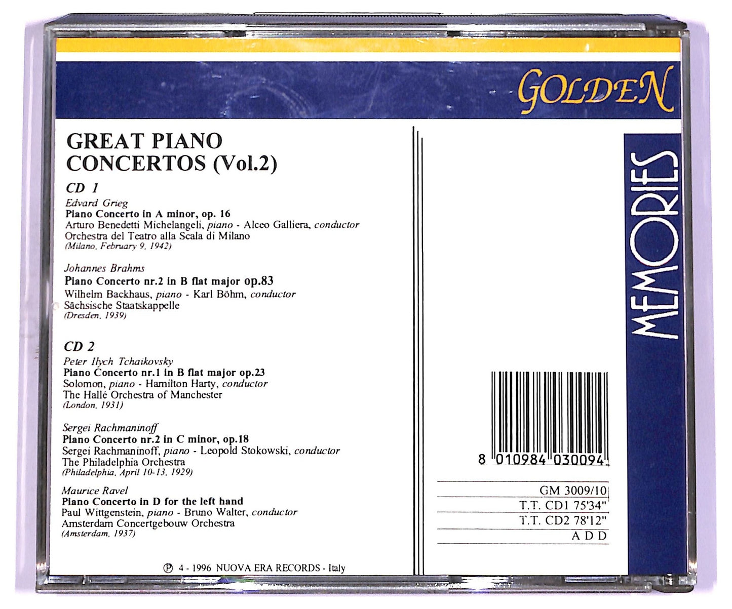 EBOND Various - Great Piano Concertos vol.2 CD CD071829