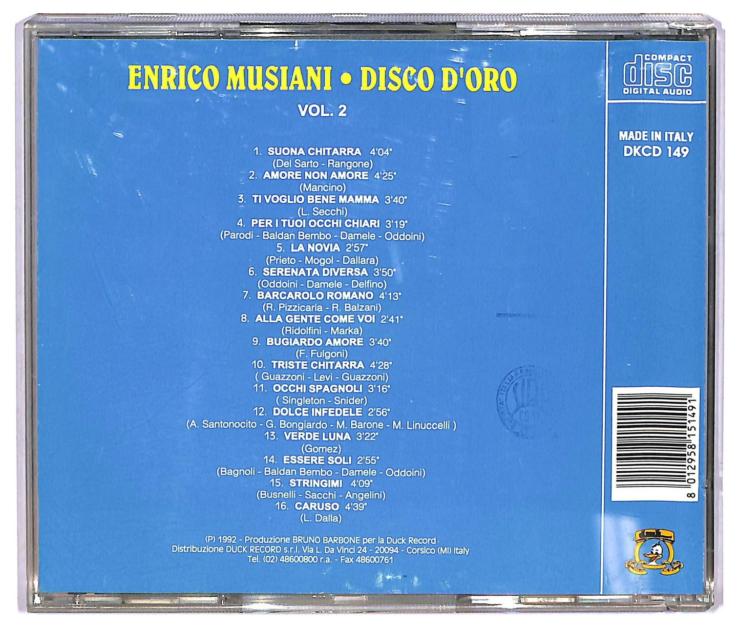 EBOND Enrico Musiani - Disco D'oro Vol.2 CD CD071915