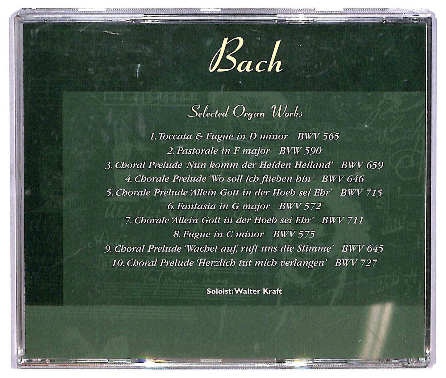 EBOND Bach - Selected Organ Works - The Great Composers CD CD071932