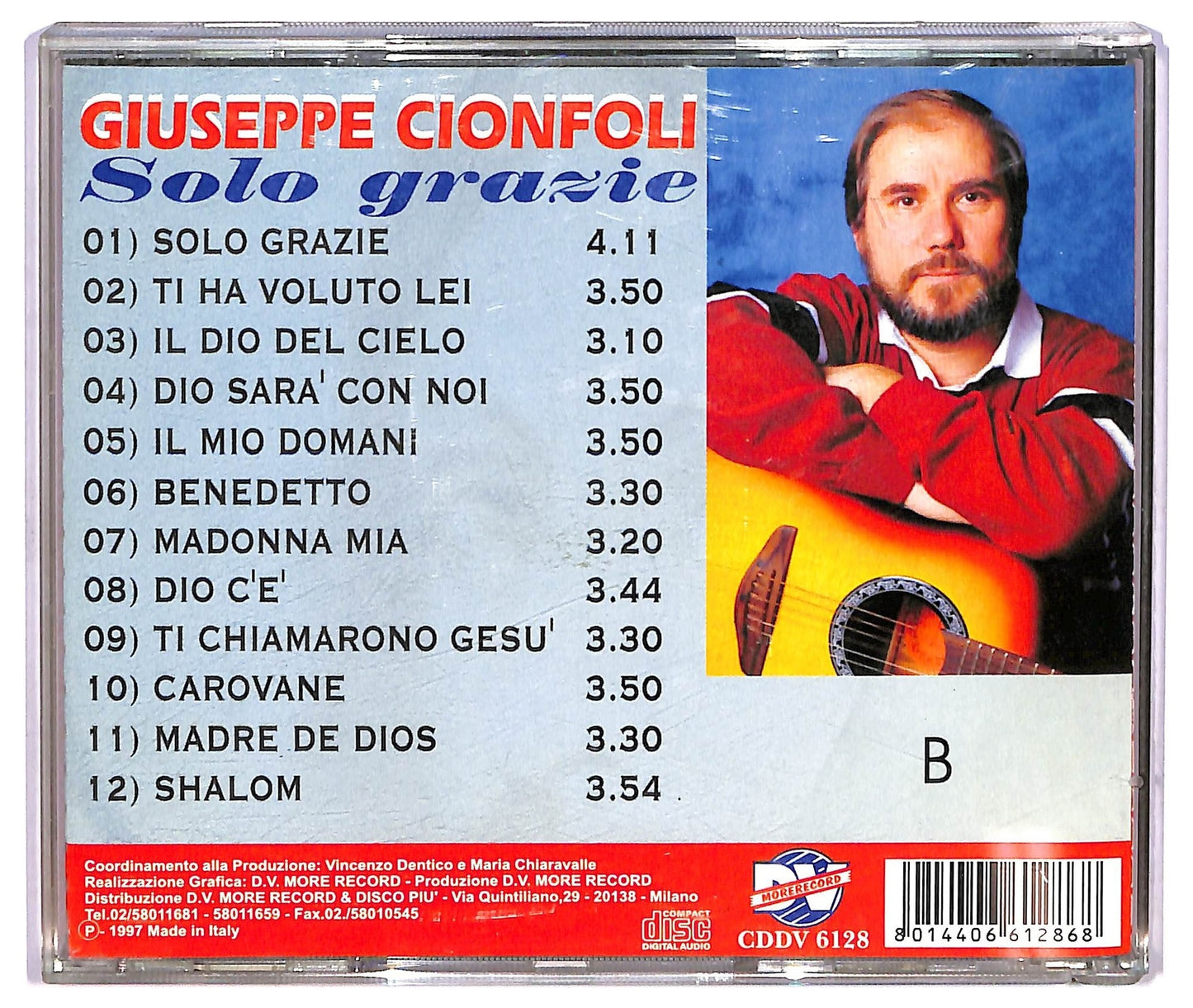 EBOND Giuseppe Cionfoli - Solo Grazie CD CD071957