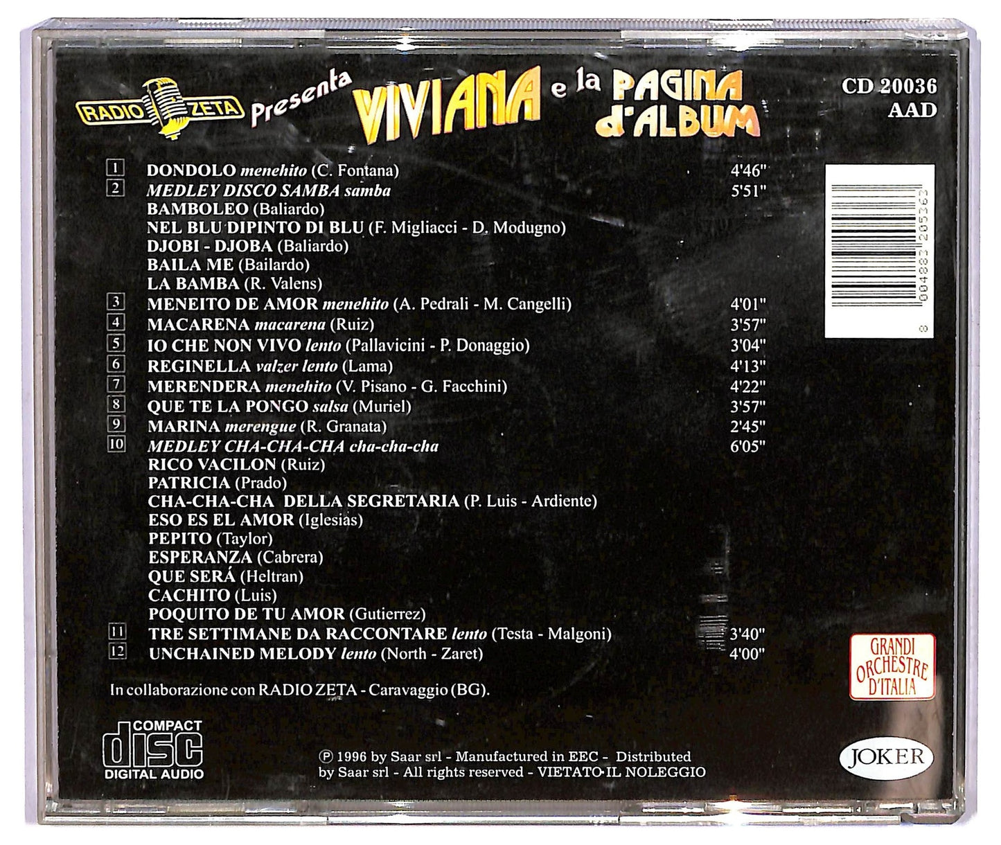 EBOND Viviana - e la pagina d'Album CD CD071962
