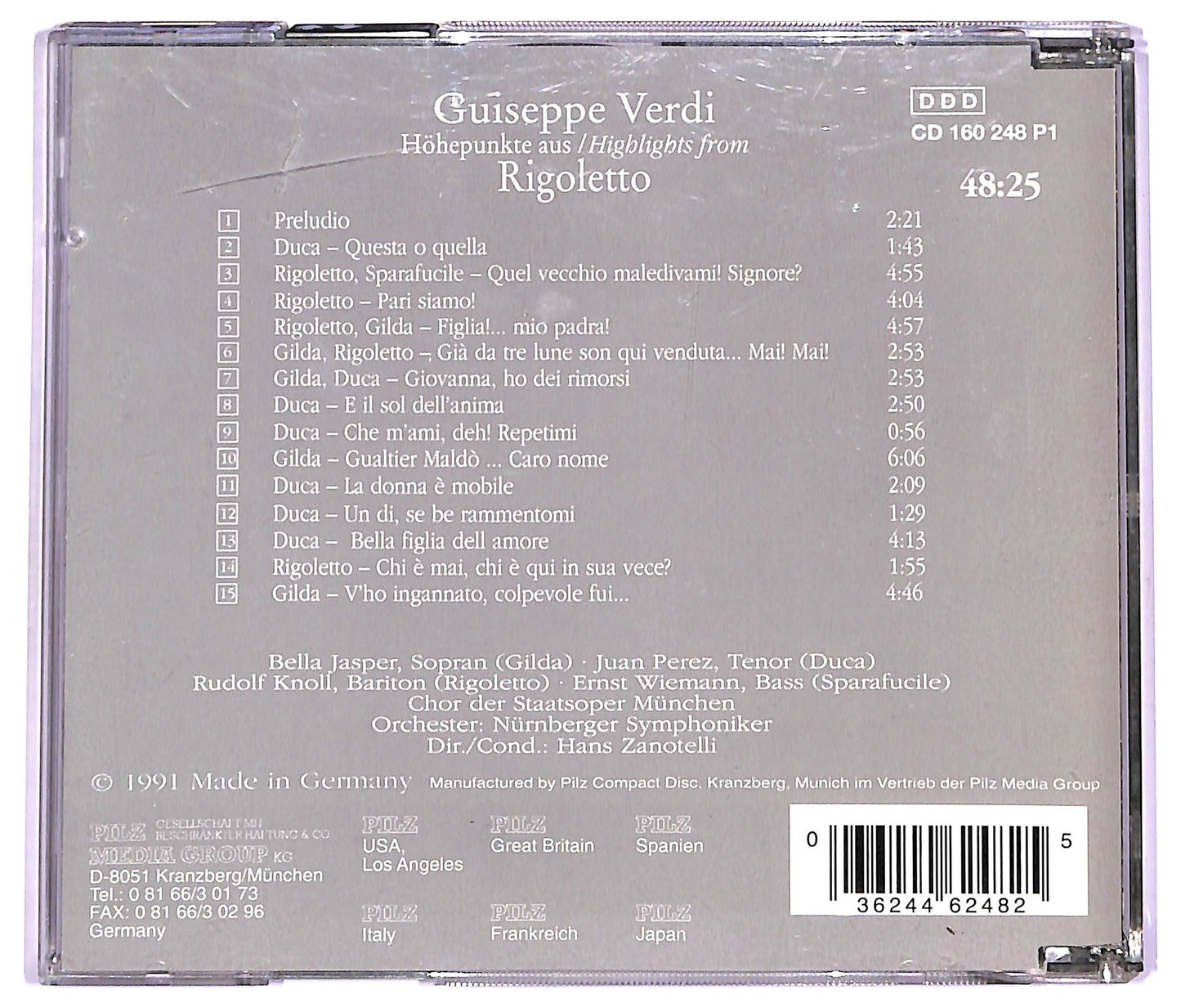 EBOND Giuseppe Verdi - Hohepunkte Aus 'Rigoletto' CD CD072010