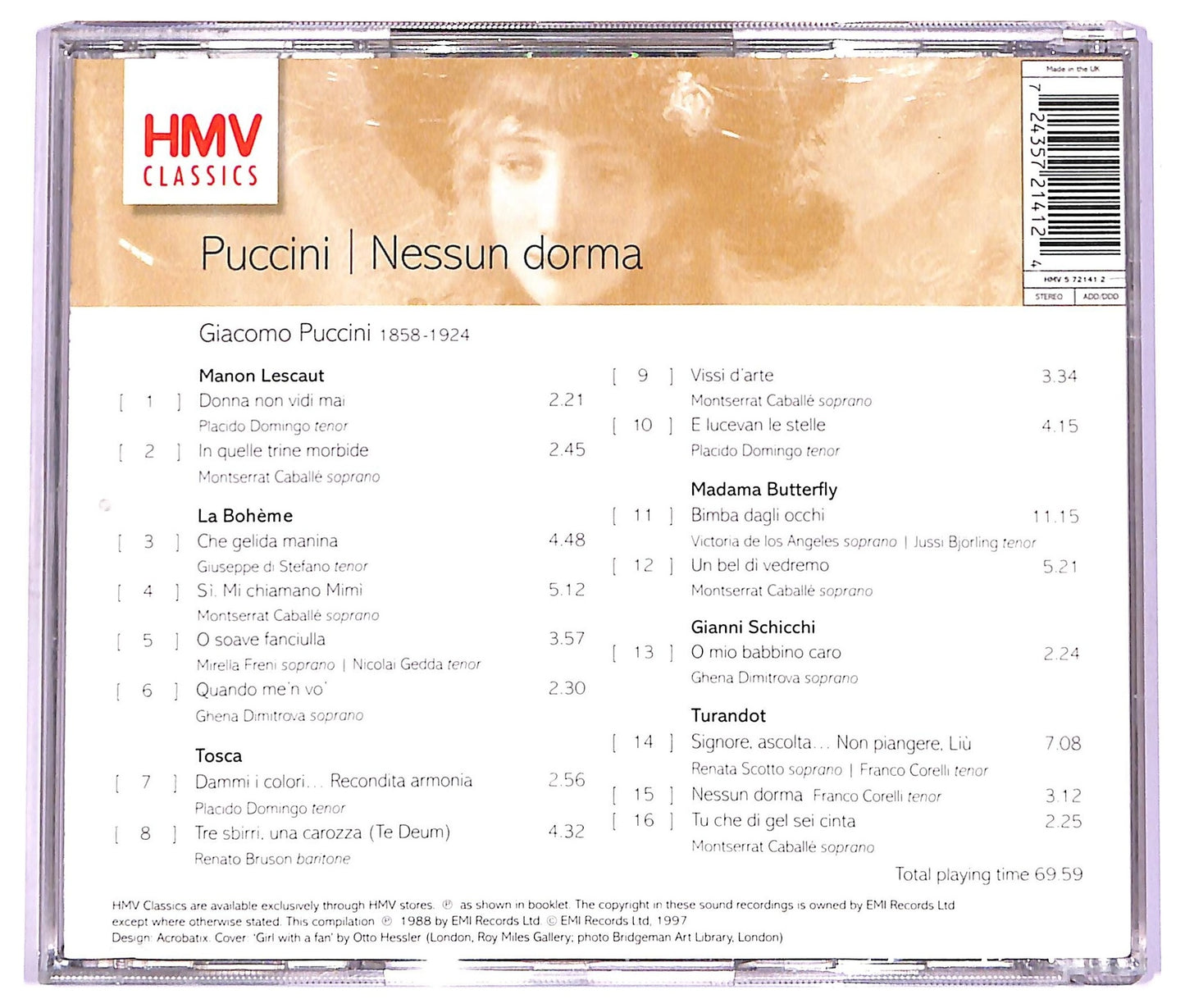 EBOND Puccini - Nessun Dorma And Other Favourites CD CD072018