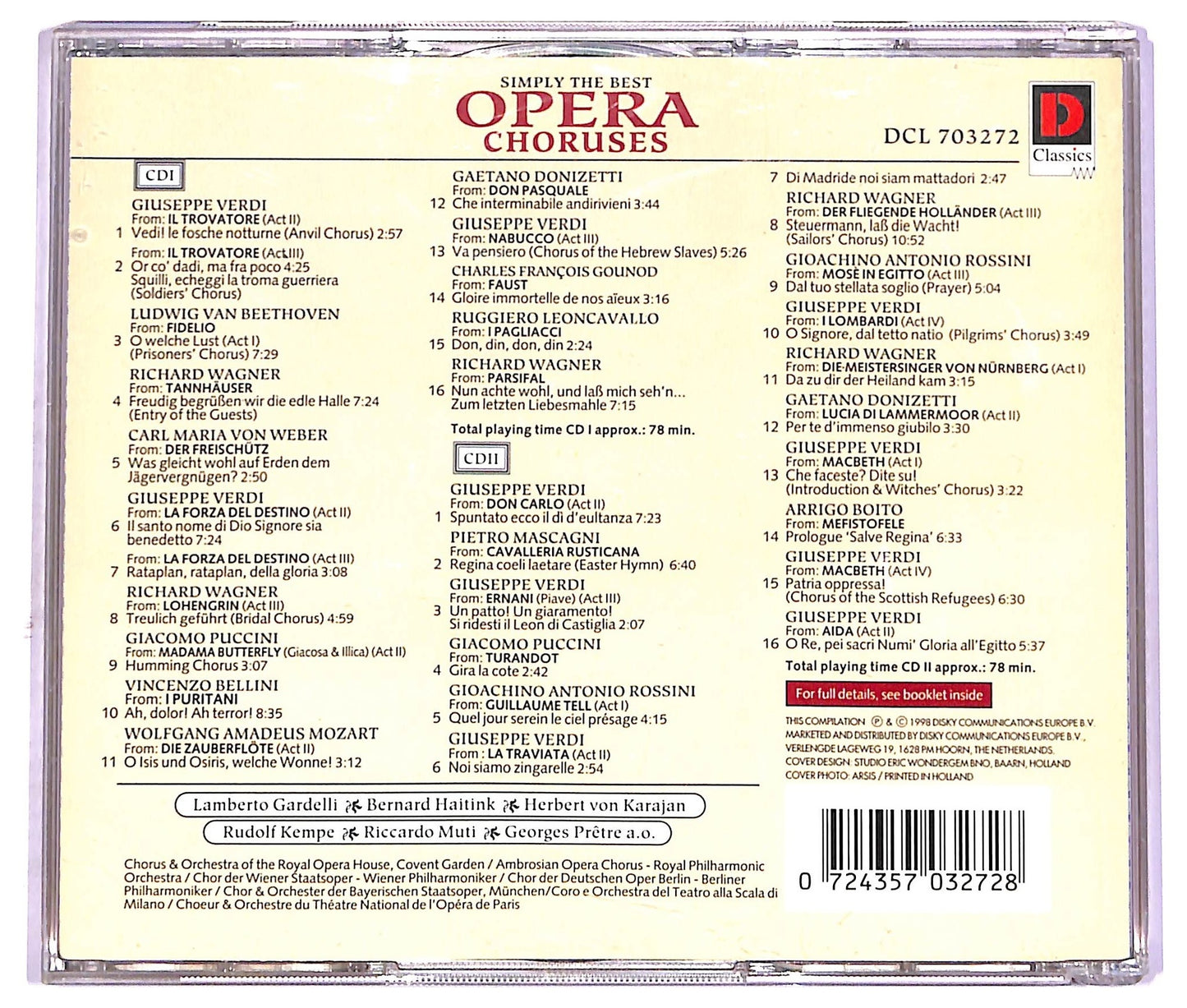 EBOND Various - Simply The Best Opera Choruses CD CD072024
