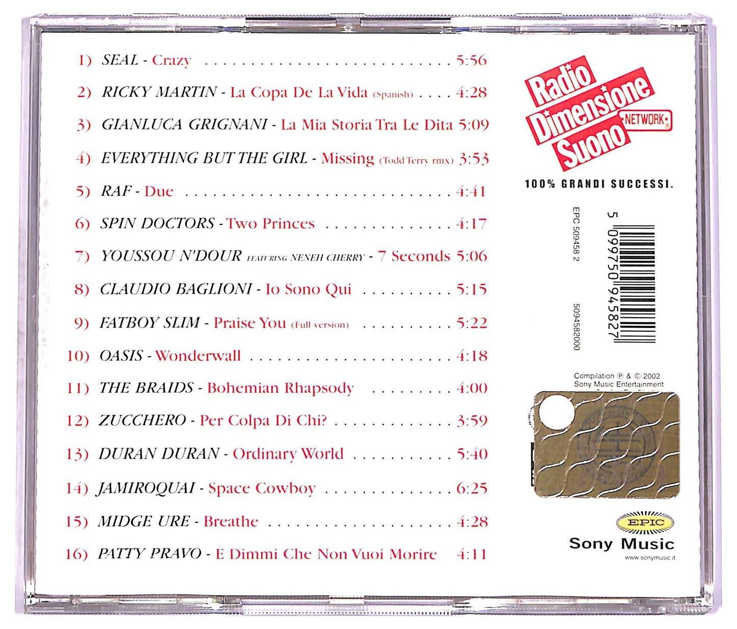 EBOND Various - Pezzi Da Novanta - I Grandi Successi Degli Anni '90 - Vol. 1 CD CD072234