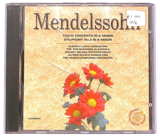 EBOND Mendelssohn - Violin Concerto In E Minor Symphony No. 3 In A Minor CD CD072257