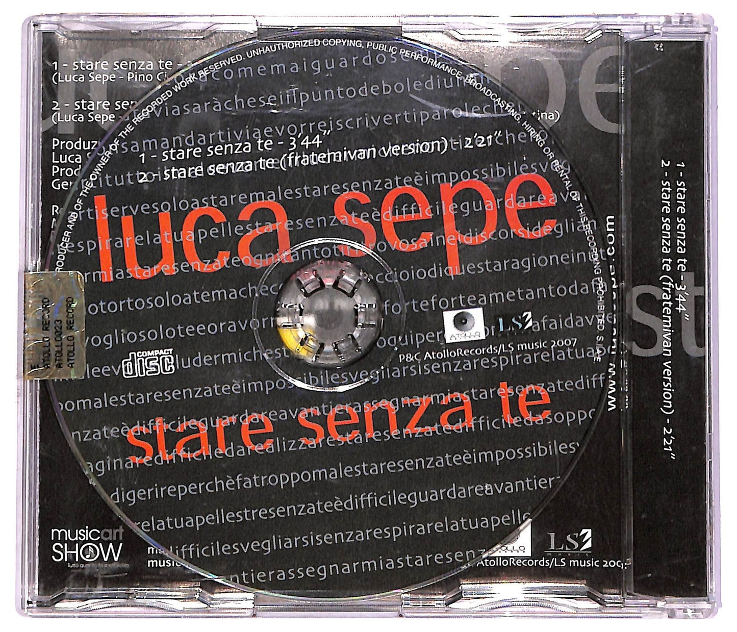 EBOND Luca Sepe - Stare Senza Te CD CD072337