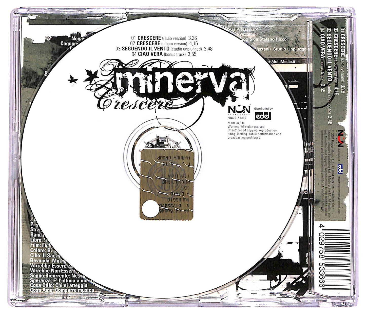 EBOND Minerva - Crescere CD CD072363